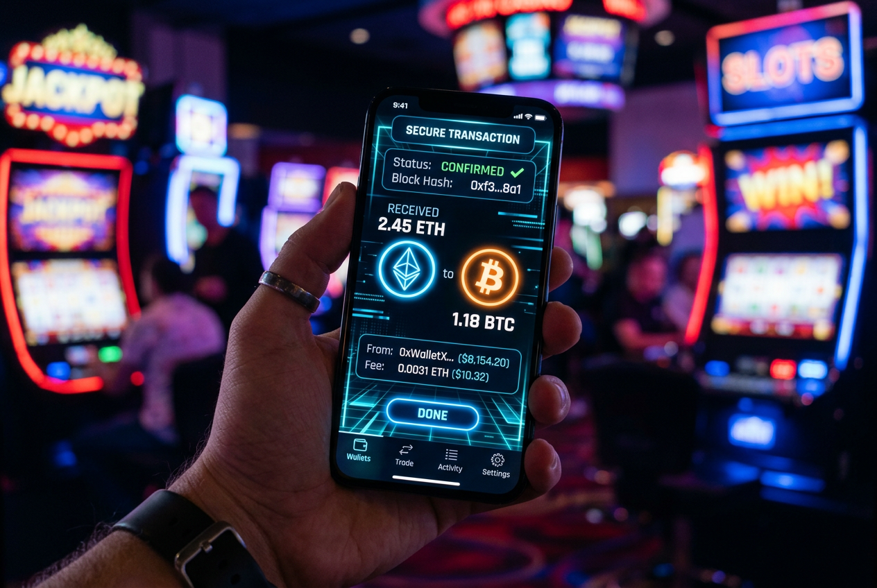 Nowoczesny portfel kryptowalutowy połączony z platformą gamingową