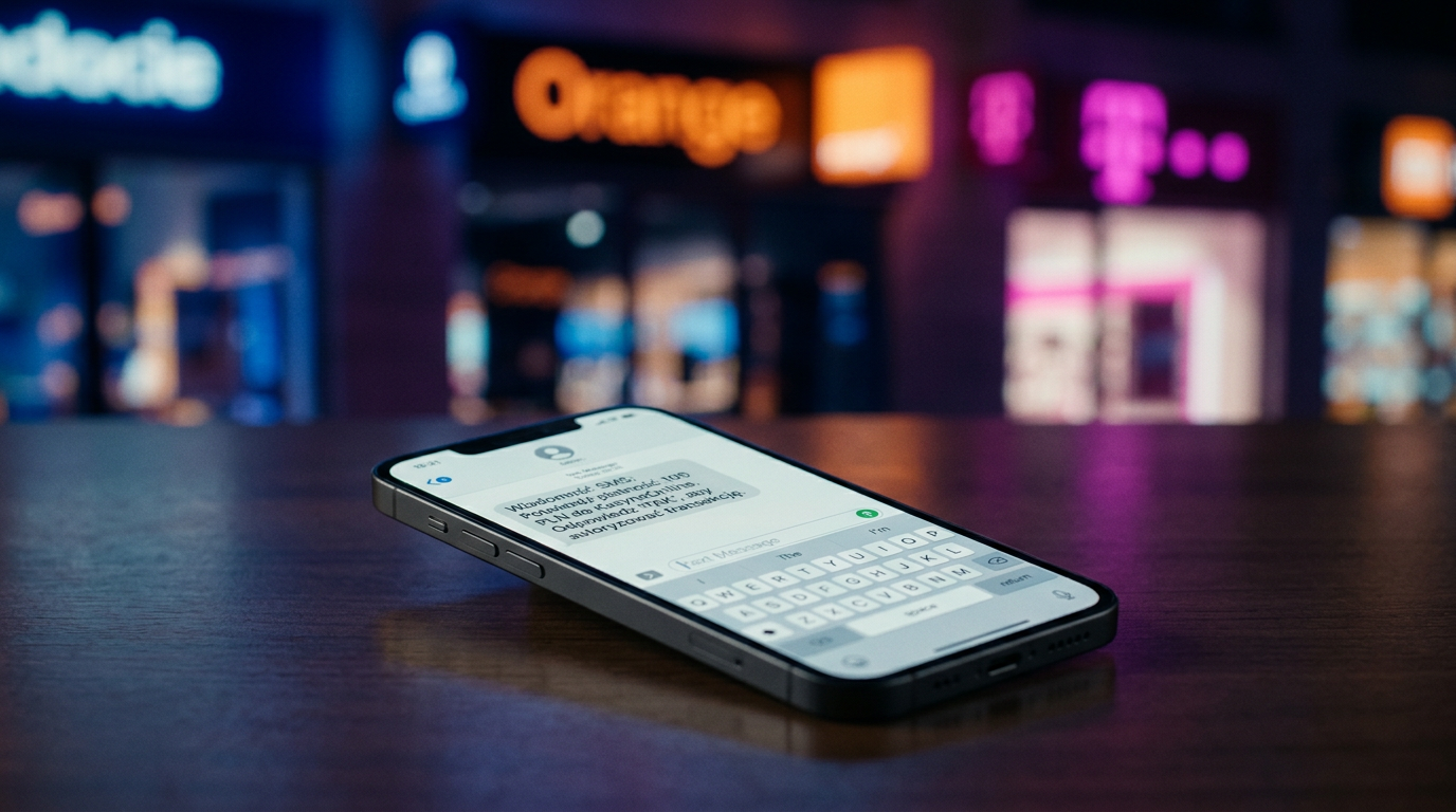 Smartfon z potwierdzeniem wpłaty SMS do kasyna online